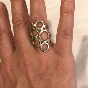 Silver artisan ring size 7/8